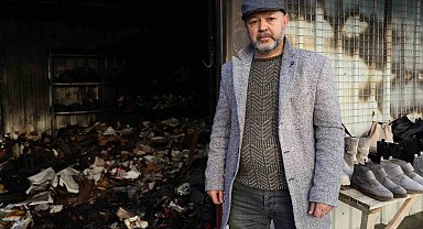 İzmir'de 69 gün arayla 2. kez yanan iş yeri küle döndü