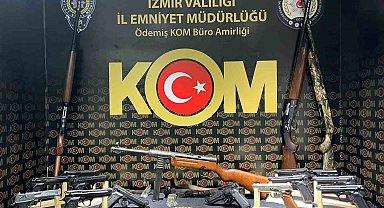 İzmir'de ruhsatsız silah operasyonu: 5 gözaltı