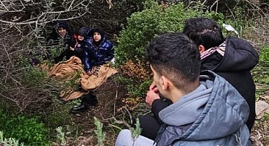 İzmir'de Sahil Güvenlik, göçmenleri karada yakaladı
