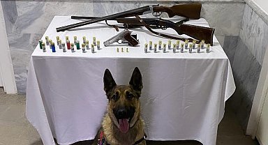 Jandarma yaptığı baskında 3 ruhsatsız silah ele geçirdi