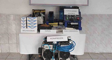 Jandarmadan kaçak tütün satıcılarına baskın
