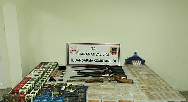 Jandarmadan kaçak tütün ve silah operasyonu
