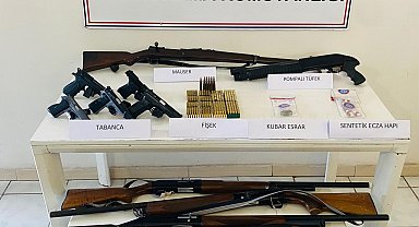 Jandarmanın silah ve mühimmat operasyonunda 2 kişi tutuklandı