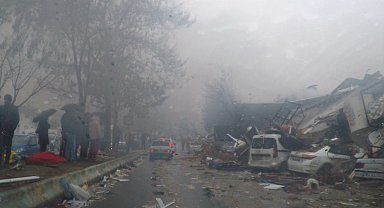 Kahramanmaraş'ta 6 Şubat depremi araç kamerasında