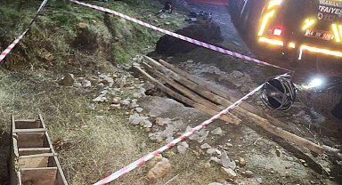 Kahramanmaraş'ta foseptik kuyusuna düşen eşeği itfaiye kurtardı