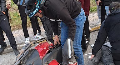 Kapaklı'da otomobil ile motosiklet çarpıştı: 1 yaralı