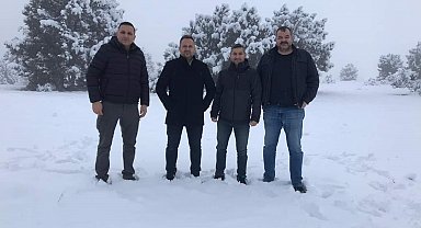 Kar yağışını duyanlar soluğu o köyde aldı
