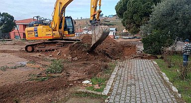 Karacasu Ataeymir İlkokulu için ilk kepçe vuruldu