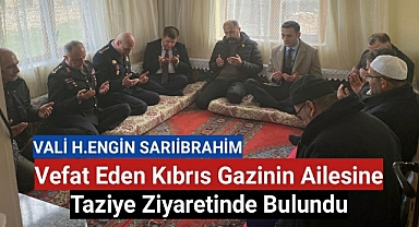 Karaman Valisinden Taziye Ziyareti
