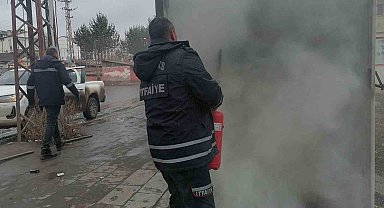Kars'ta trafo yangını