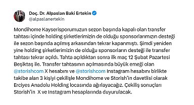 Kayserispor'un transfer tahtası açıldı
