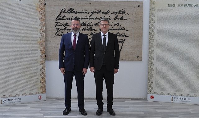 KBÜ Rektörü Kırışık TDK Başkanı Mert ile görüştü