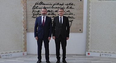 KBÜ Rektörü Kırışık TDK Başkanı Mert ile görüştü