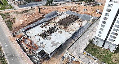 Kepez ve Santral Mahallesi Kapalı Pazar Yeri inşaatının yüzde 90'ı tamamlandı
