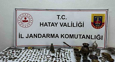 Kırıkhan'da 310 adet tarihi eser ele geçirildi