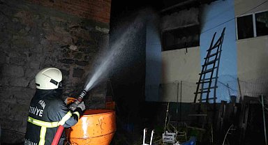 Kırıkkale'de yanan ev kullanılamaz hale geldi