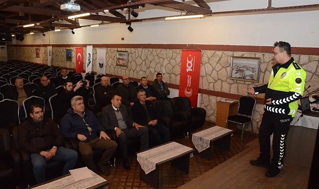 Kırklareli'de minibüs ve otobüs şoförlerine eğitim