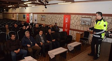 Kırklareli'de minibüs ve otobüs şoförlerine eğitim