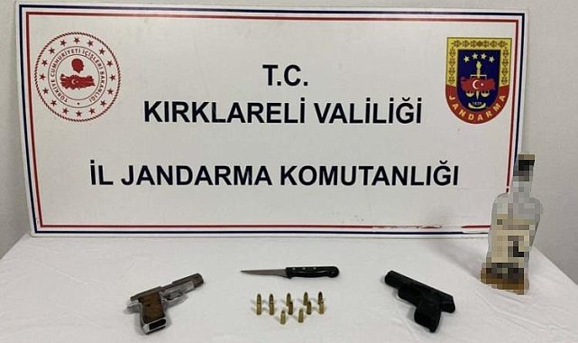 Kırklareli'de uyuşturucu operasyonu: Tabanca ve uyuşturucu ele geçirildi
