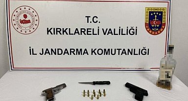 Kırklareli'de uyuşturucu operasyonu: Tabanca ve uyuşturucu ele geçirildi