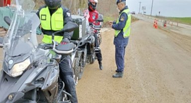 Kırklareli'nde motosikletlere yönelik denetim