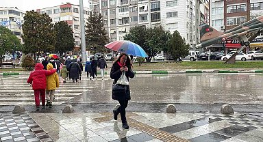 Kırklareli'nde sağanak yağış sevindirdi