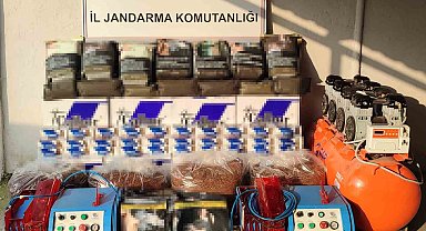 Kocaeli'de on binlerce makaron ele geçirildi