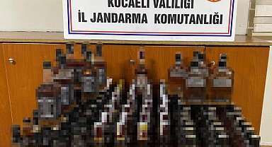 Kocaeli'de piyasa değeri 165 bin TL olan kaçak alkol ele geçirildi