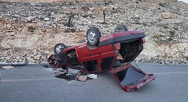 Kontrolden çıkan otomobil takla attı: 4 yaralı