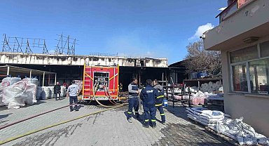 Konya'da sanayi bölgesinde yangın