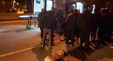 Köpeğe çarpan motosiklet sürücüsü yaralandı