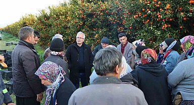 Kozan Belediyesinden narenciye işçilerine moral desteği