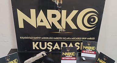 Kuşadası'nda yakalanan iki şahıstan uyuşturucu ele geçirildi