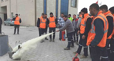 Kütahya 30 Ağustos OSB personeline temel yangın eğitimi
