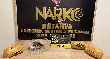 Kütahya'da çantasında esrar ele geçirilen şahıs tutuklandı
