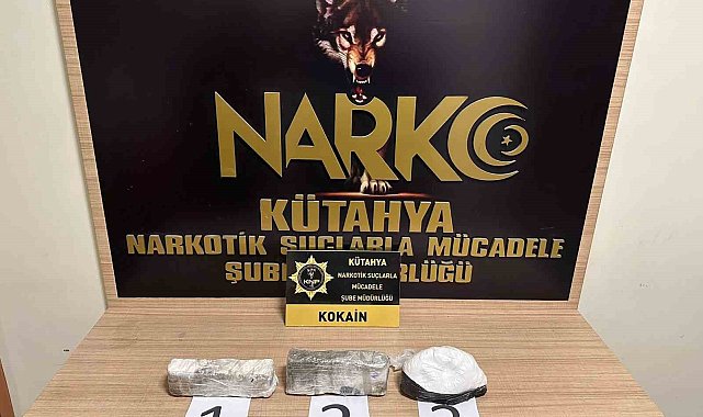 Kütahya'da durdurulan araçta uyuşturucu ele geçirildi