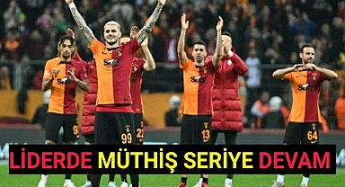 Lider Galatasaray'da Müthiş Seri Devam Ediyor