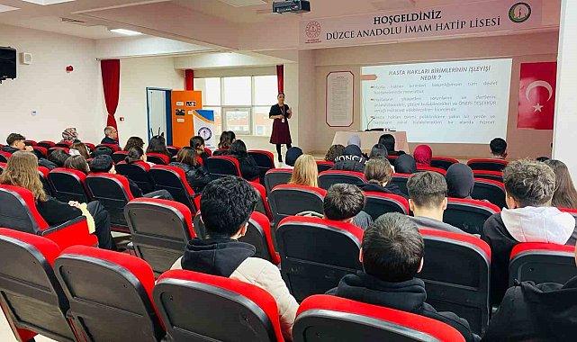 Liseli gençlere sağlık hakkı anlatıldı