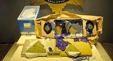 Malatya'da 6 kilo 250 gram skunk ele geçirildi
