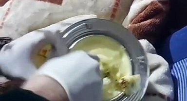 Margarin kutusundan uyuşturucu çıktı