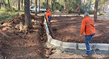Marmaris'te park yapımları devam ediyor