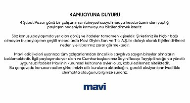 Mavi'den Cumhurbaşkanı Erdoğan'a hakaret eden çalışanıyla ilgili açıklama