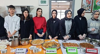 Meslek lisesi öğrencileri Bayburt lezzetlerini tanıttılar
