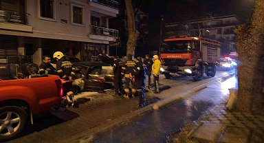 Milas'ta otomobil küle döndü