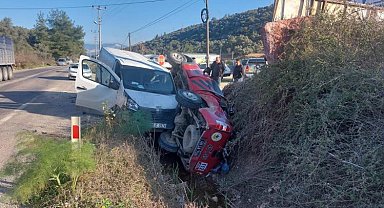 Milas'ta trafik kazası: 2 yaralı
