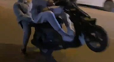Motosiklet sürücüsünün ölümle imtihanı