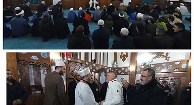Müftü Açık, Akabe Camii cemaatiyle buluştu