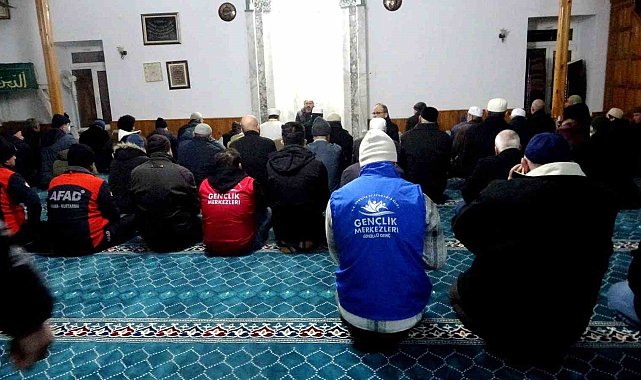 Muğla'da depremde hayatını kaybeden vatandaşlar için dua edildi