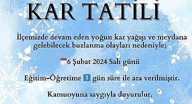 Muradiye'de eğitime kar tatili