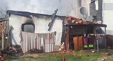 Muratlı'da gecekondu yangını